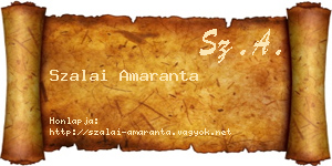 Szalai Amaranta névjegykártya